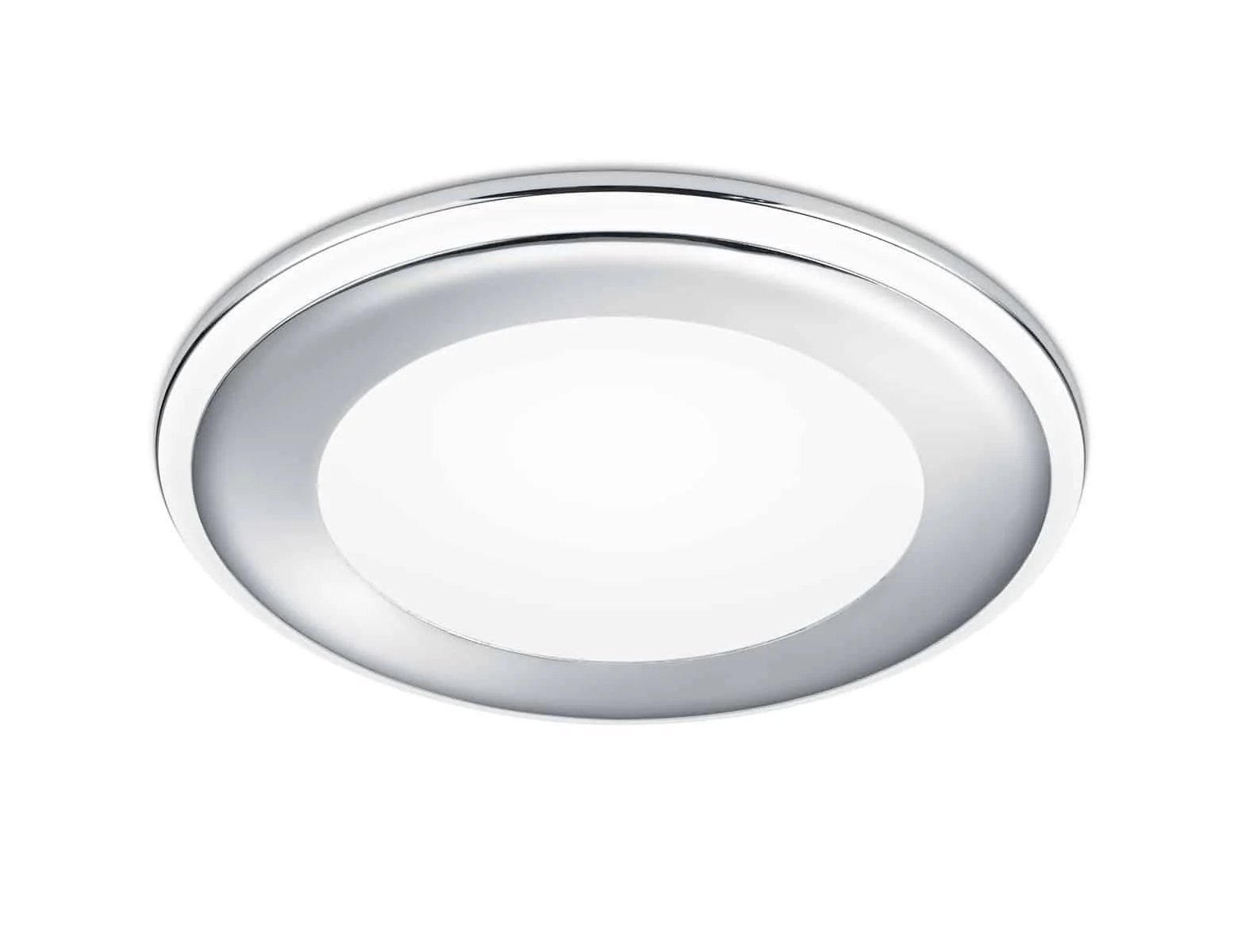 Downlight empotrable Trio Aura LED cromo 3000K Ø14,8cm 6