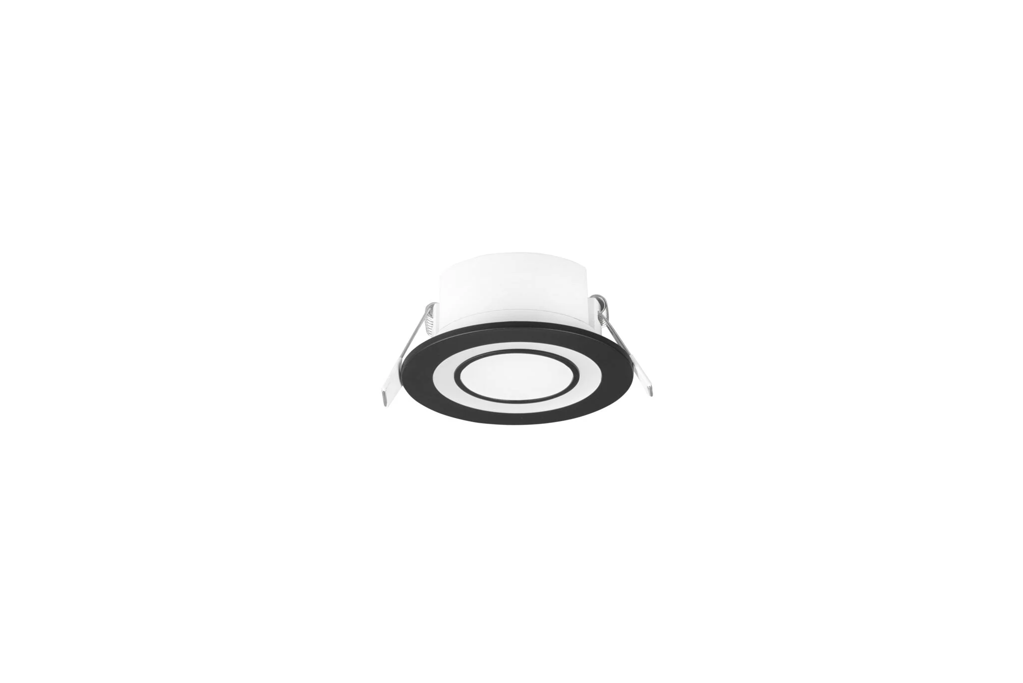 Downlight empotrable Trio Core LED negro mate 3000K Ø8,2cm 6