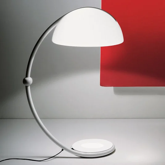 Serpente Lámpara de Pie Blanco - Martinelli Luce