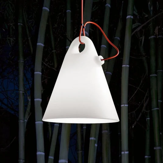 Martinelli Luce Lámpara colgante exterior Trilly, enchufe, Ø 27 cm