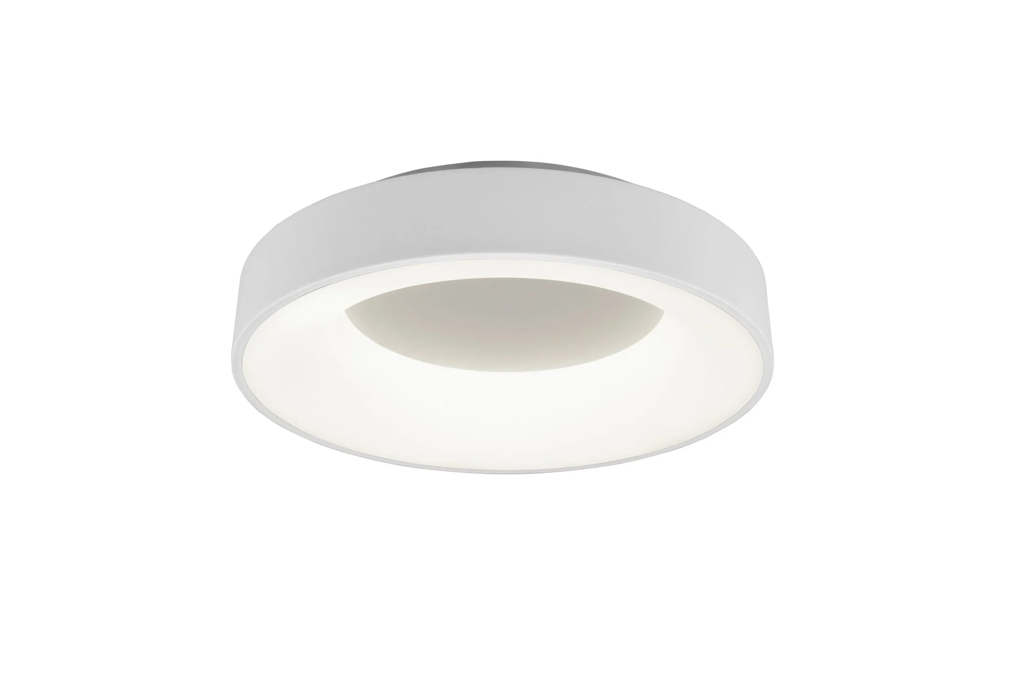 Plafón de techo Trio Girona LED blanco mate 4000K regulable Ø45cm 6