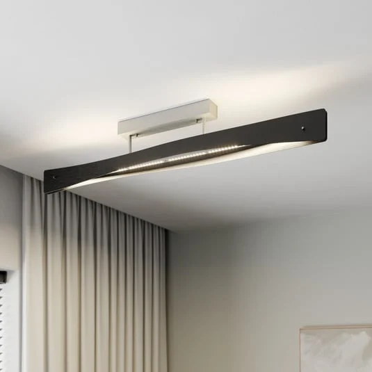 Quitani Lámpara de techo LED Lian, negro/aluminio