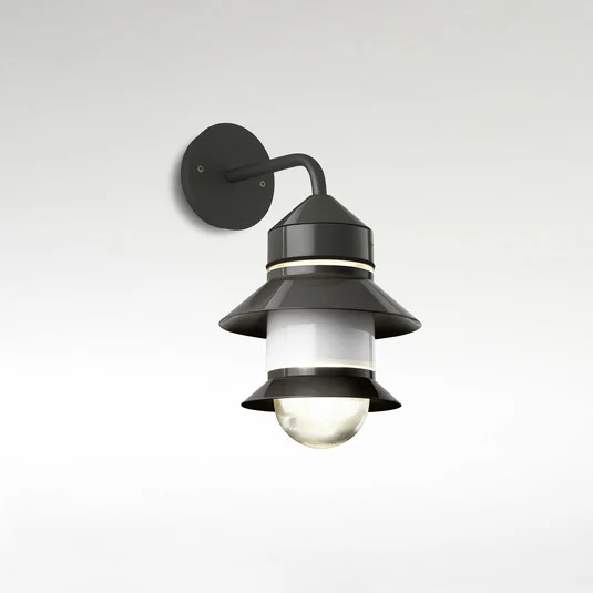 Aplique de exterior MARSET Santorini, IP65, gris