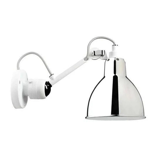 304 Aplique de Pared Blanco/Cromo - Lampe Gras