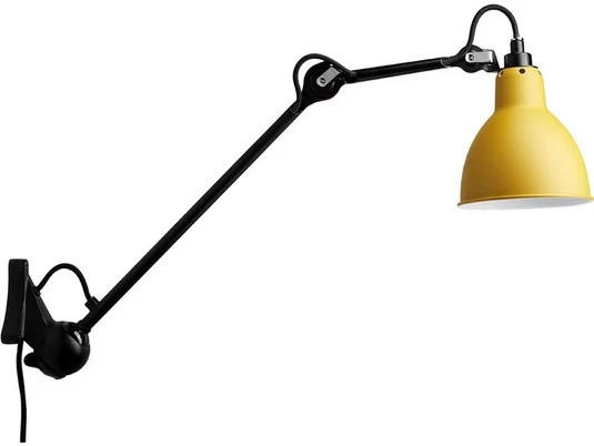 222 Aplique de Pared Amarillo/Negro - Lampe Gras