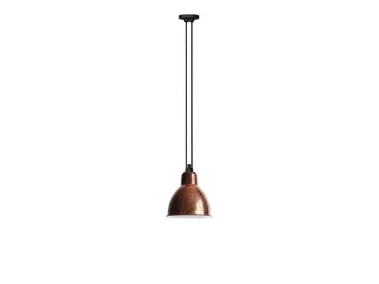 322 XL Lámpara Colgante Round Raw Copper/White - Lampe Gras