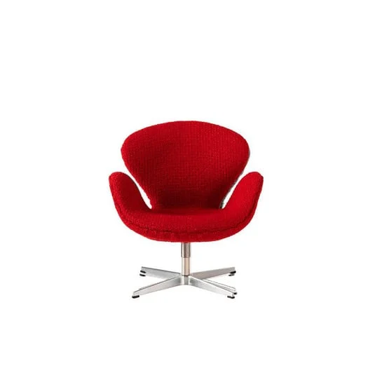 Silla decorativa Swan, roja, altura 9 cm - FRITZ HANSEN