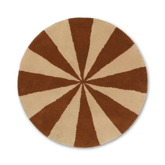 Arch Tufted Alfombra Small Oscuro Brick/Off-White - Ferm Living