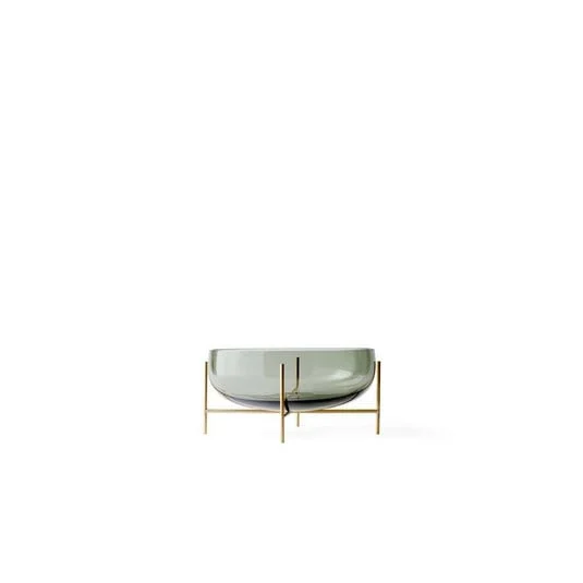 Echasse Schale, Ø 30 cm, gris humo/verde/latón - Audo