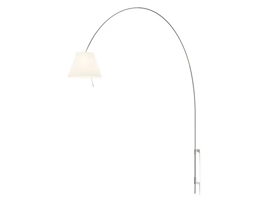Lady Costanza Aplique de Pared con Regulador Blanco/Aluminio - Luceplan