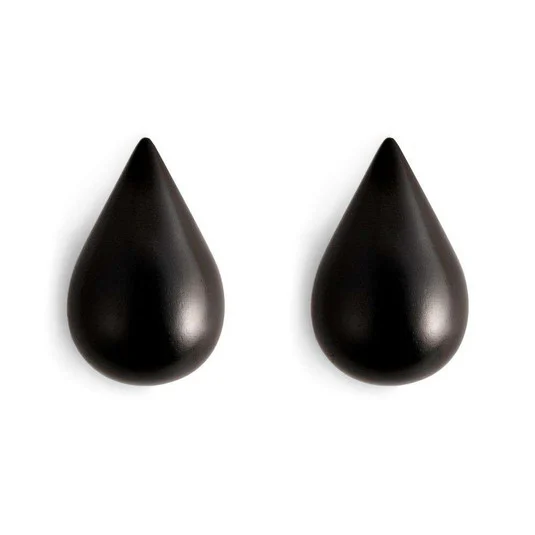 Dropit Colgador de Pared 2 pcs. Large Black - Normann Copenhagen