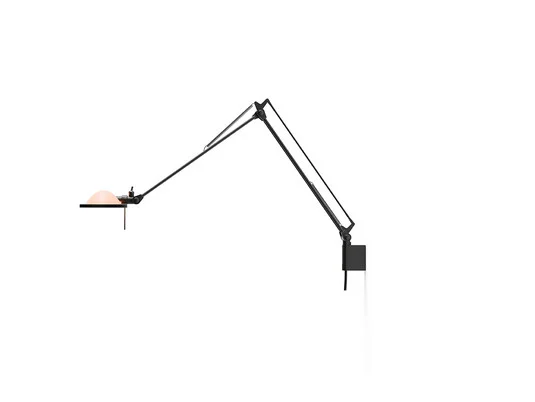 Aplique Berenice 30x30 Rosa Vidrio/Negro - Luceplan