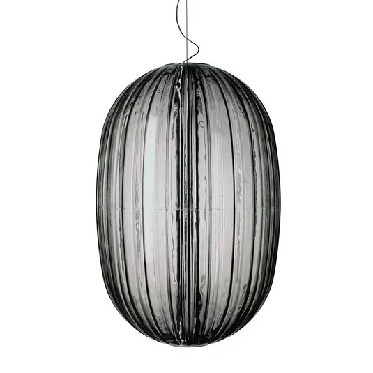 Plass Lámpara Colgante Mediana Gris 3,2m - Foscarini