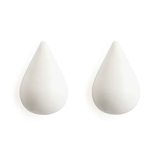 Dropit Perchero 2 unidades grande blanco - Normann Copenhagen