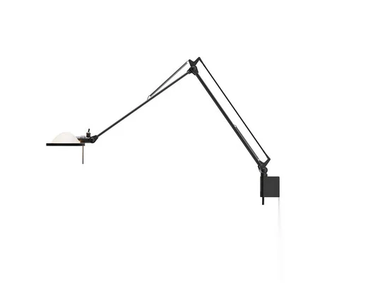 Aplique Berenice 45x45 Blanco Vidrio/Negro - Luceplan
