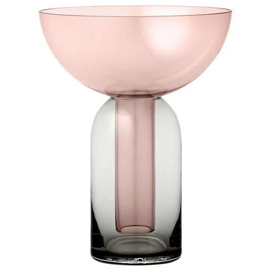 Torus Jarrón Ø15 Negro/Rose - AYTM