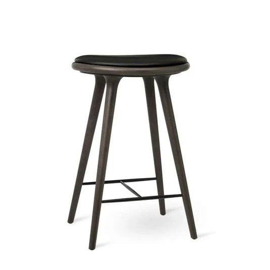 High Taburete de bar H69 Sirka Grey Stained Beech - Mater