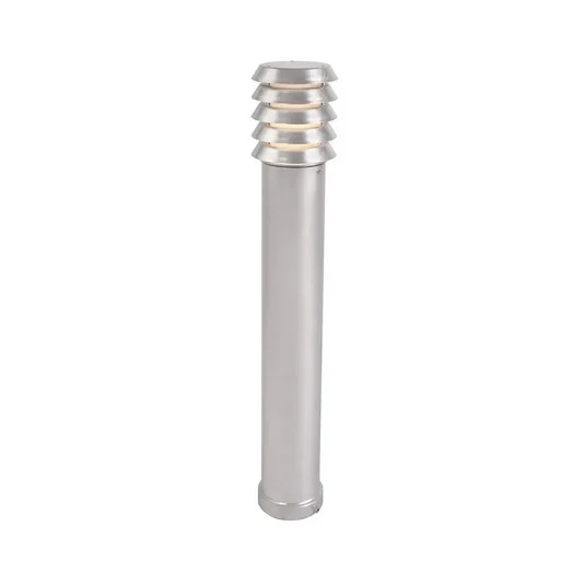 Bolardo luminoso Alta, altura 85 cm, color plata, casquillo E27, galvanizada -