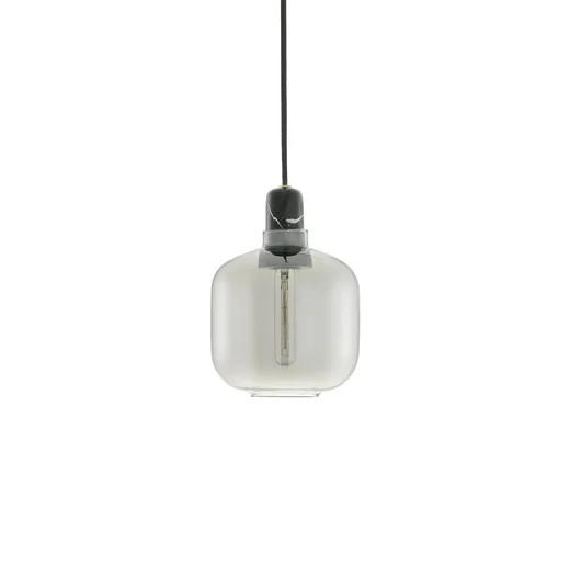 Amp Lámpara Colgante Chica Ahumado/Negro - Normann Copenhagen