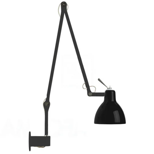 Luxy W2 Aplique de Pared Negro/Blanco Mate - Rotaliana
