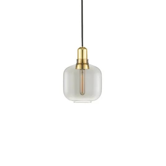 Amp Lámpara Colgante Chica Ahumado/Latón - Normann Copenhagen