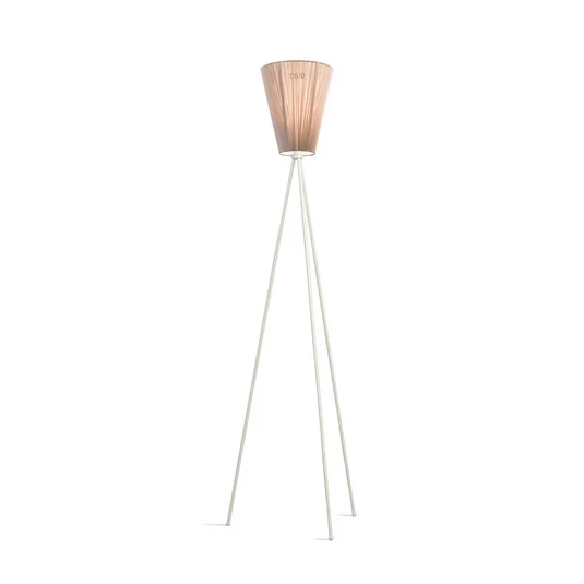 Oslo Wood Lámpara de Pie Blanco/Beige - Northern
