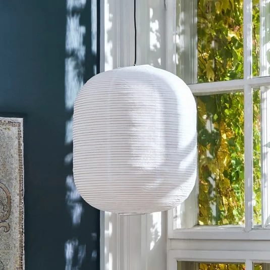 HAY Pantalla de lámpara Paper Shade Oblong, Ø 42 cm - sin juego de cables