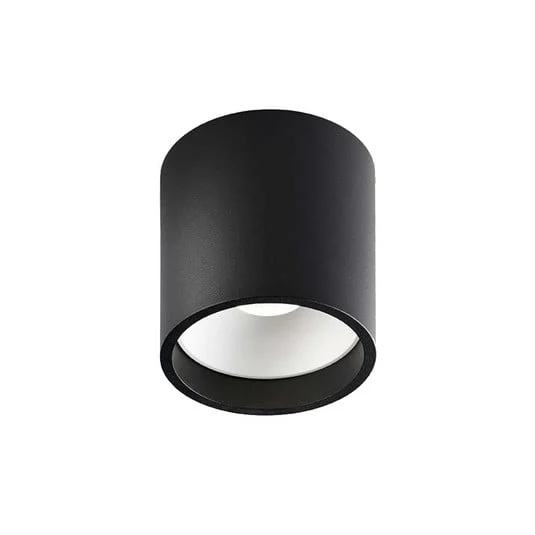 Lámpara de techo Solo 2 Round, negro/blanco, atenuable - LIGHT-POINT