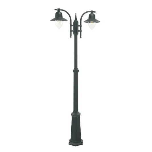 Como 2 Lámpara Exterior tipo Farola Doble Negro - Norlys