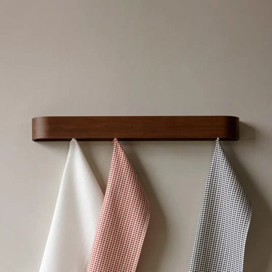 Soporte de pared Epoch, marrón oscuro, 79 cm, madera - Audo