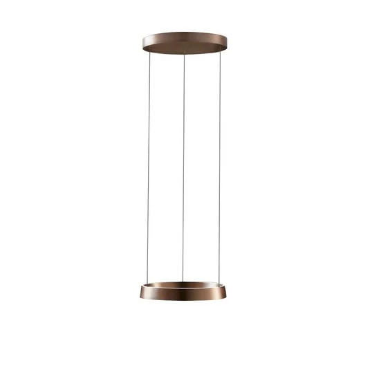 Lámpara colgante LED Edge Round, rosa, Ø40 cm, Smart - Light-Point
