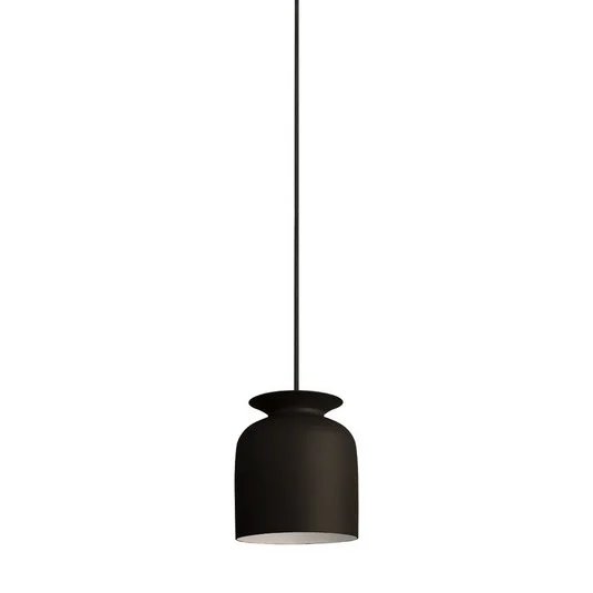 Ronde Lámpara Colgante Ø20 Negro Coque - GUBI
