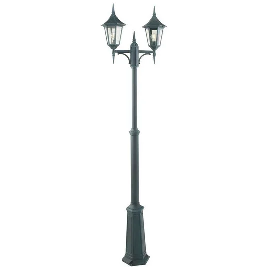 Modena 2 Lámpara Exterior tipo Farola Doble Negro - Norlys