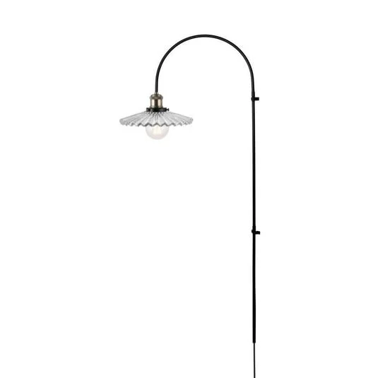 Aplique de pared Globen Lighting COBBLER, transparente, altura 150 cm