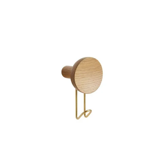 Around Colgador de Pared Large Oak/Brass - Woud