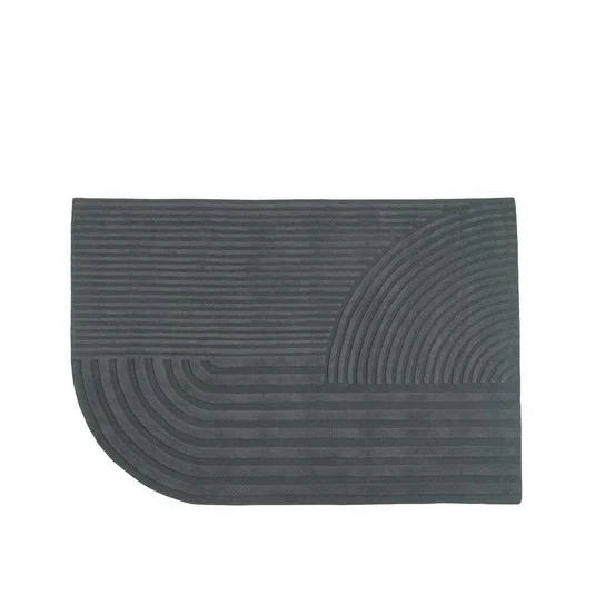 Relevo Alfombra 170x240 Burnt Oscuro Green - Muuto