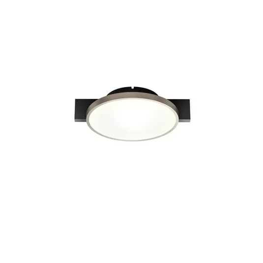Plafón Inlay Round C1, negro/dorado, 0,5 cm - Light-Point