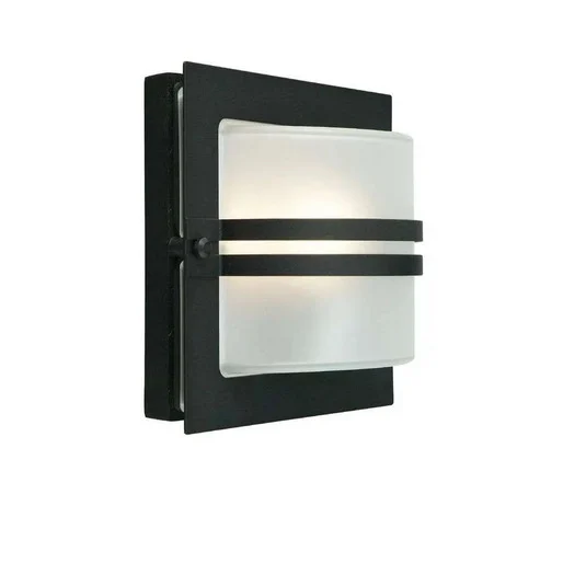 Bern Aplique Pared Exterior con Base para Montura Negra - Norlys