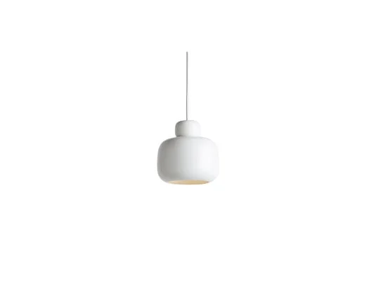 Lámpara colgante Stone pequeña, blanca, metal, Ø 16 cm - Woud