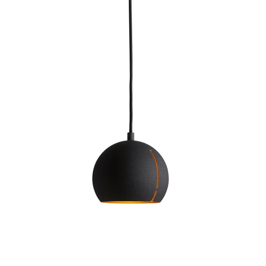 Gap Lámpara Colgante Round Black/Brass - Woud