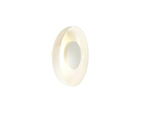 Aplique de pared LED MARSET Aura Plus, Ø 25 cm, opalino