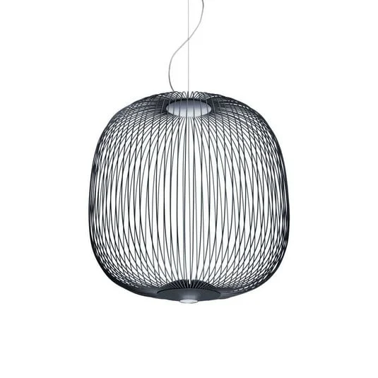 Spokes 2 LED Lámpara Colgante Regulable Grafito - Foscarini