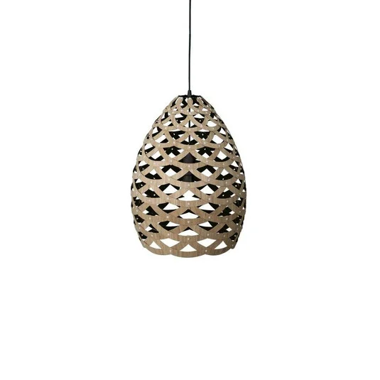 Tui Lámpara Colgante Ø50 Negro 1 por Dentro - David Trubridge