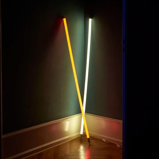 Bombilla tubular LED HAY Neon Tube, amarillo, PVC, longitud 1,5 m, con enchufe