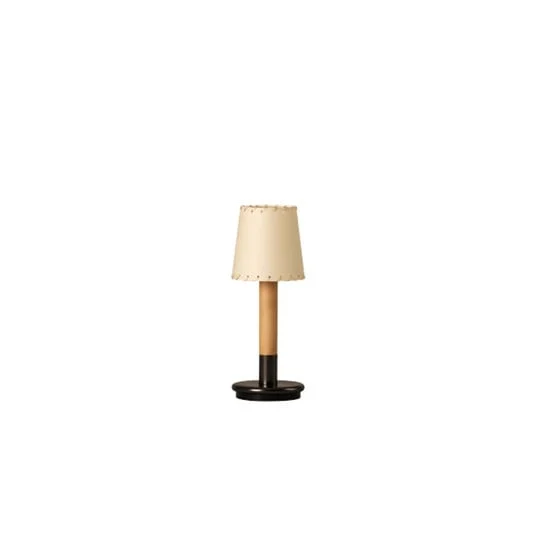 Lámpara de mesa Básica Mínima, beige/bronce, 30 cm - Santa & Cole
