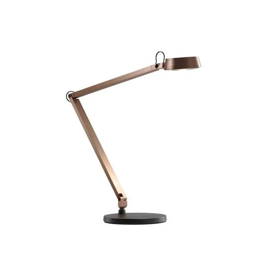 Lámpara de mesa Dark T2, oro rosa/negro, 57 cm - Light-Point
