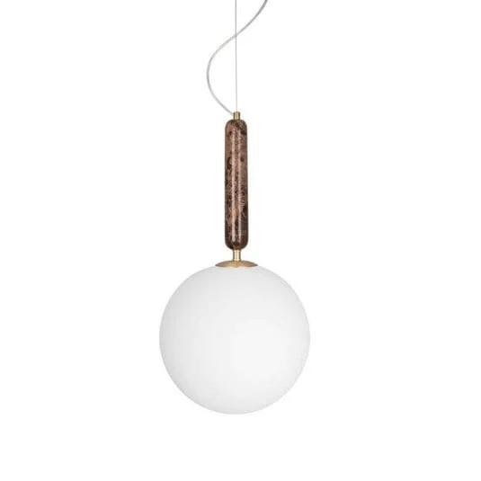 Lámpara colgante Torrano de Globen Lighting, marrón, Ø 30 cm
