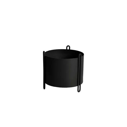 Pidestall Planter Small Black - Woud