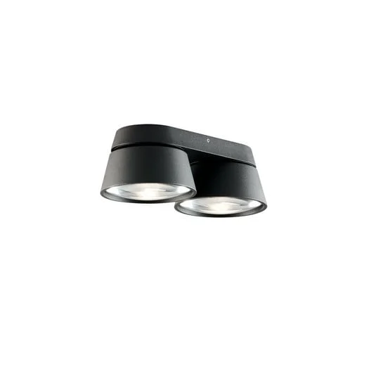 Foco LED Vantage 2, negro, 2 luces, orientable - Light-Point
