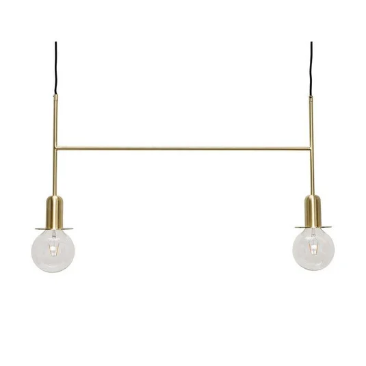 Twice Lámpara Colgante Brass - Hübsch